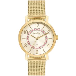 Relogio-Analogico-Condor-Dourado-Feminino-Com-Fundo-Prata-5-Atm