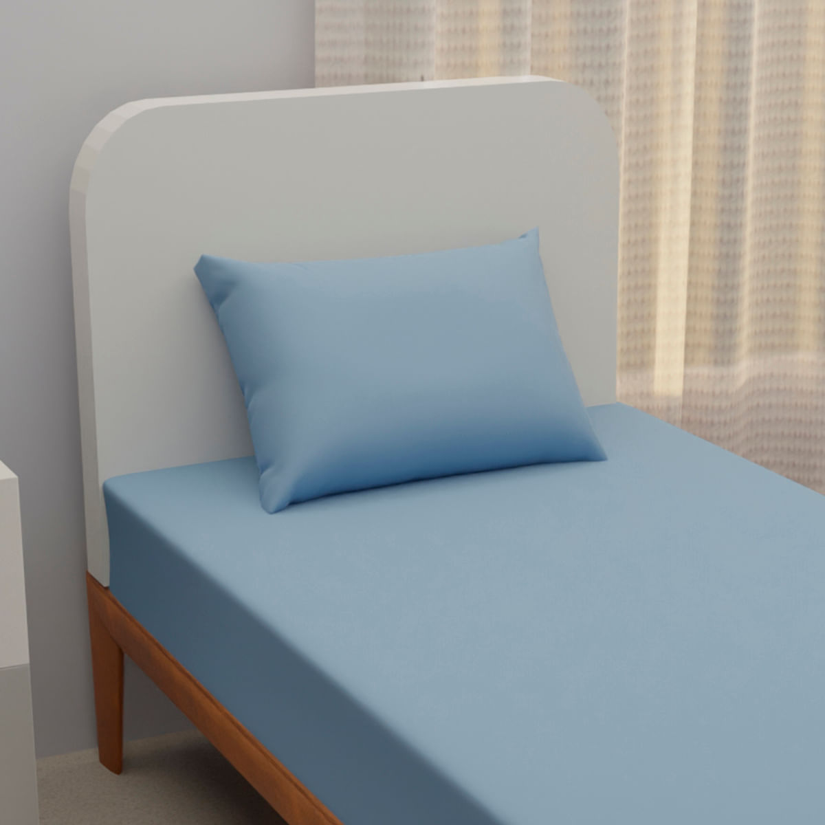 Jogo de Cama Solteiro Jeans Azul - PNB