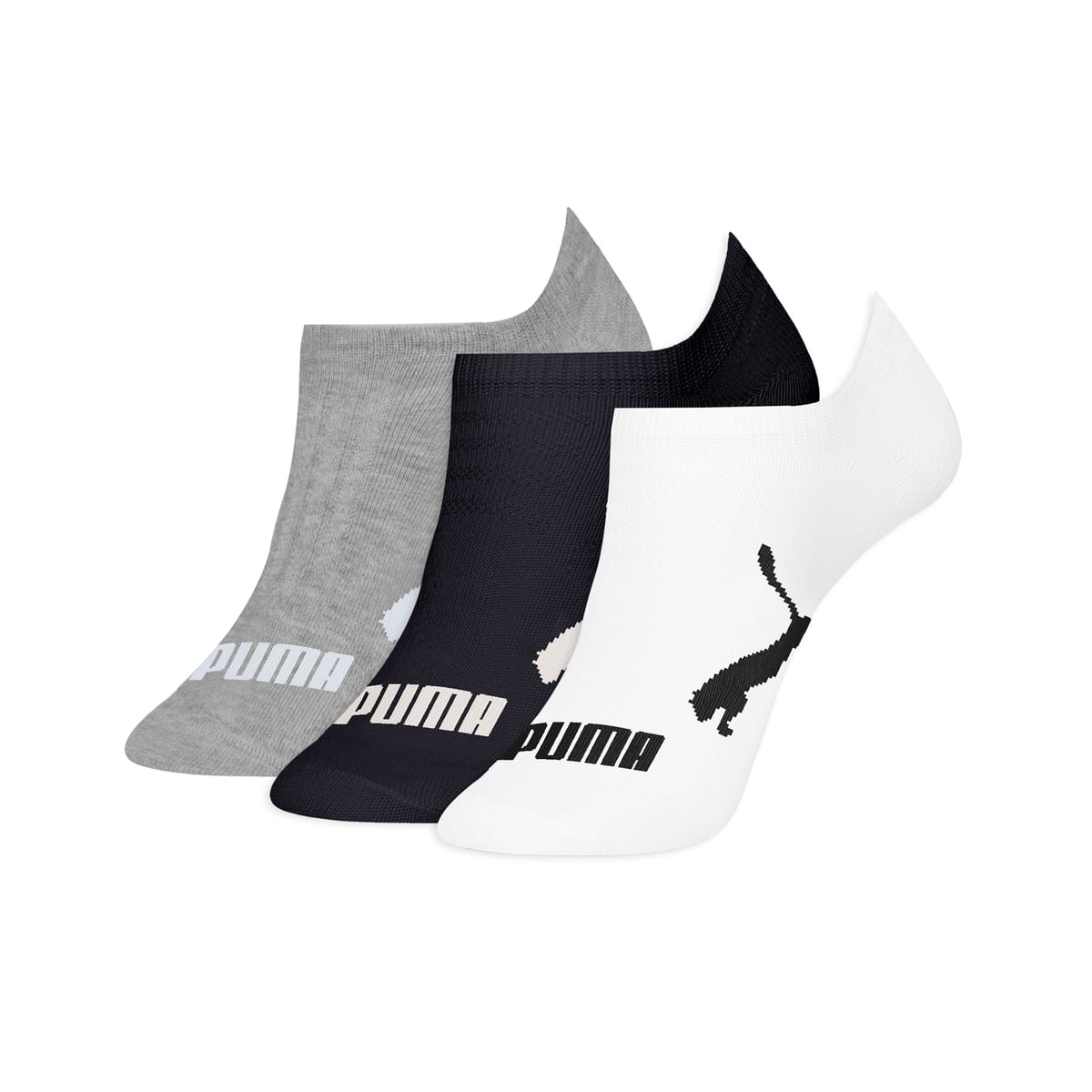 Kit De Meia Sapatilha 3X1 Liso Sortido - Puma