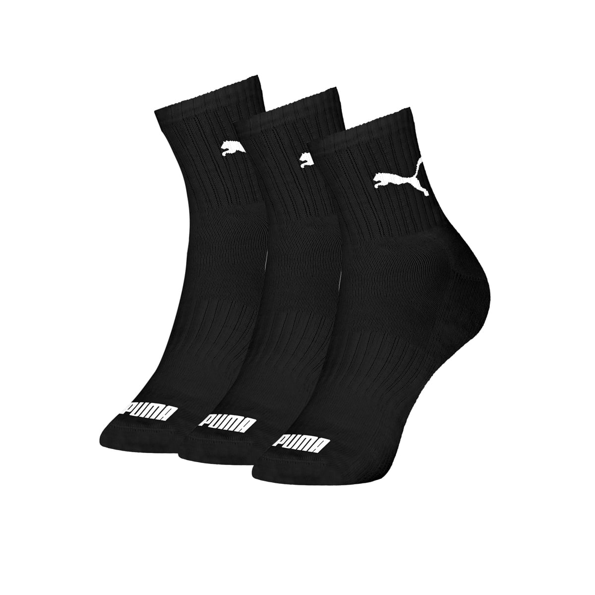 Kit De Meia Sapatilha 3X1 Liso Preto - Puma
