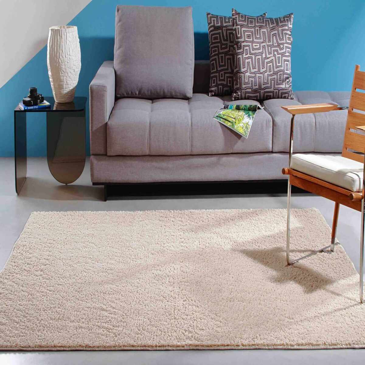 Tapete Shaggy Classic 150x200cm Pérola - PNB