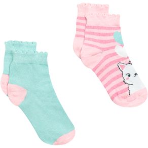 Kit-Meia-Soquete-Infantil-Gatinho---Coracao-Sortido---Yeapp