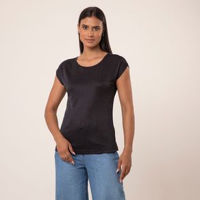 Blusa-Manga-Curta-Malha-Favo-Lisa-Preta---Viva