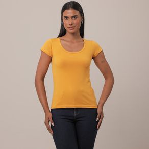 Blusa-Manga-Curta-Liso-Amarelo---Viva