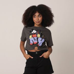 Blusa-Cropped-Manga-Curta-Chumbo-Mickey---Disney