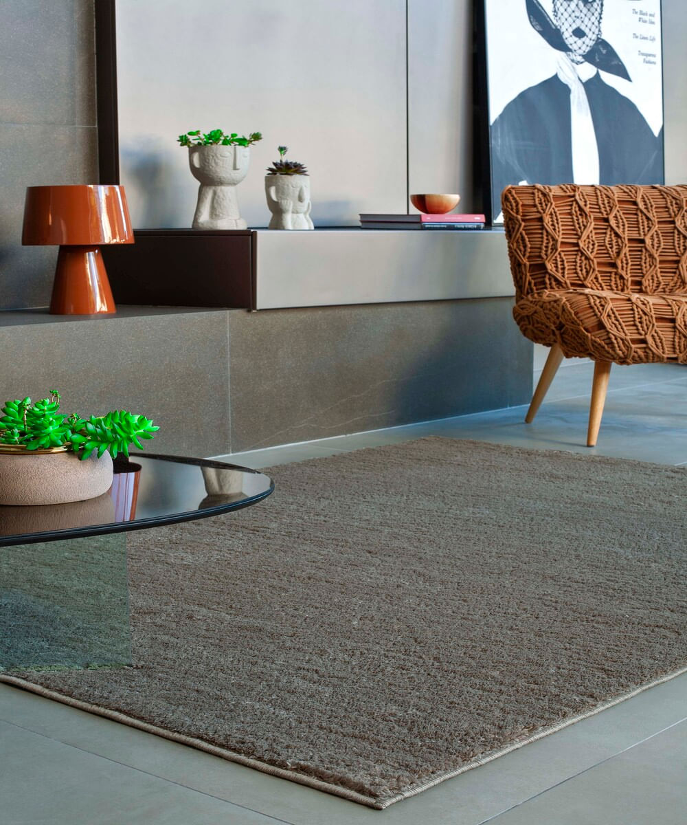 Tapete Shaggy Felpudo Classic 200x250cm Trigo - PNB
