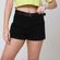 Short-Sarja-Mom-Preto-Barra-Normal-Com-Cinto---Ink-