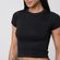 Blusa-Manga-Curta-Seamless-Delrio-Liso-Preto---Viva-