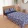 Jogo-De-Cama-Casal-Micropercal-Elegance-Flowers-Marinho