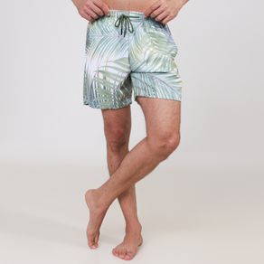 Short-Cos-Elast-Com-Elastano-Subl-Floral-Estampado-Verde---Id-Praia-