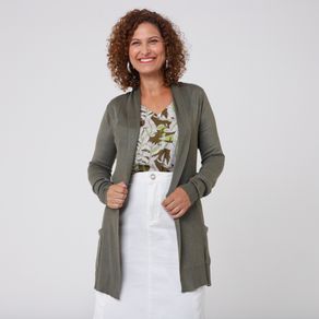 Cardigan-Manga-Longa-Com-Bolso-Verde---Viva-Basico-