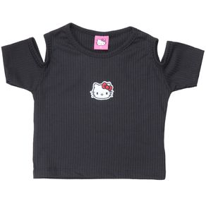 Blusa-Manga-Curta-Infantil-Hello-Kitty-Preto---Hello-Kitty