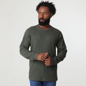 Camiseta-Manga-Longa-Malha-Texturizada-Verde---ID-Casual