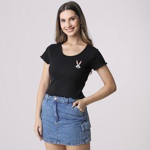 Blusa-Manga-Curta-Warner-Preto---Love-Trend-