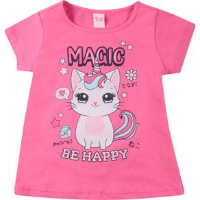 Blusa-Manga-Curta-Infantil-Gatinho-Pink---Toys---Kids