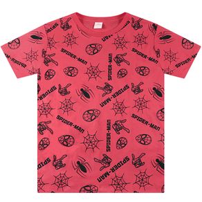 Camiseta-Infantil-Homem-Aranha-Vermelho---Marvel