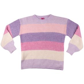 Sueter-Manga-Longa-Infantil-Listrado-Rosa---Yeapp