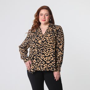 Blusa-Estampado-Plus-Size-Bege-