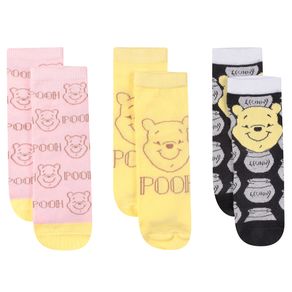 Kit-3-Meias-Estampa-Ursinho-Pooh-Amarelo---Disney