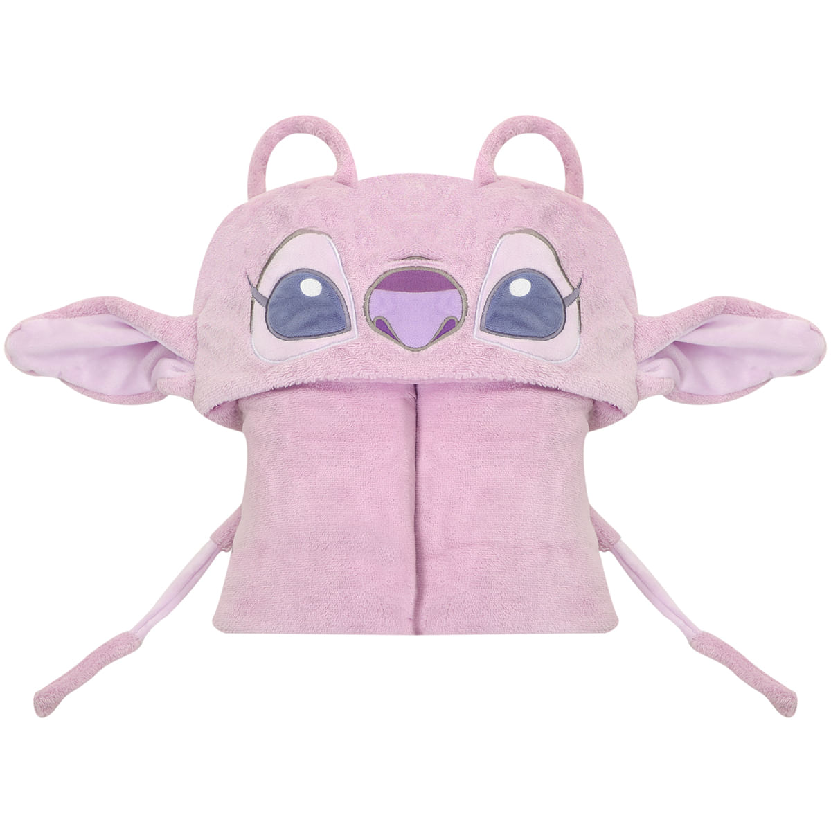 Manta com Capuz Angel Stitch Infantil Rosa - Disney