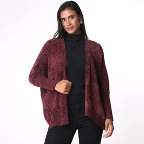 Cardigan-Manga-Longa-Chenille-Liso-Vinho---Vivo-Basico