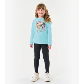 Conjunto Infantil Blusa Com Legging Trick Nick Azul 12