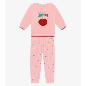 Conjunto Infantil Blusão Com Legging Trick Nick Rosa P