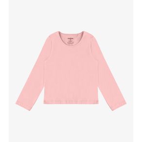 Blusa Manga Longa Infantil Feminina Rovitex Kids Rosa 4