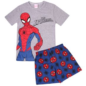 Pijama-Manga-Curta-Infantil-Spider-Man-Cinza---Marvel