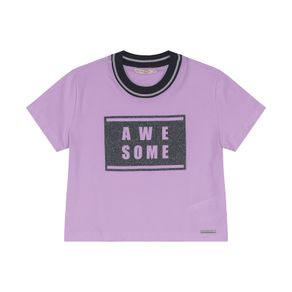 Blusa Cropped Infantil Trick Nick Roxo 6