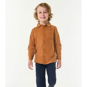 Camisa Polo Infantil Manga Longa trick Nick Marrom 2