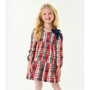 Vestido Infantil Manga Longa Trick Nick Vermelho 2