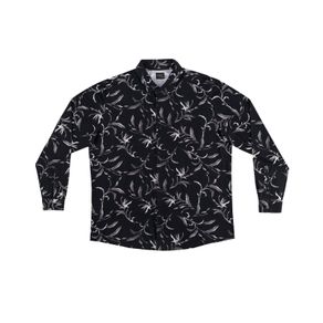 Camisa Polo Manga Longa Plus Size Diametro Preto Plus G1