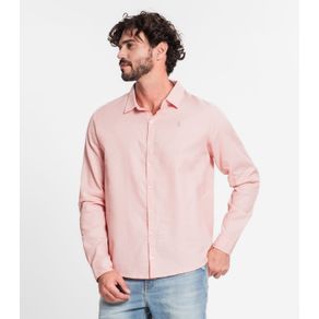 Camisa Manga Longa Fio Tinto Diametro Rosa GG