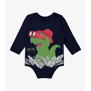 Body Infantil Masculino Dino Rovi Kids Azul GG