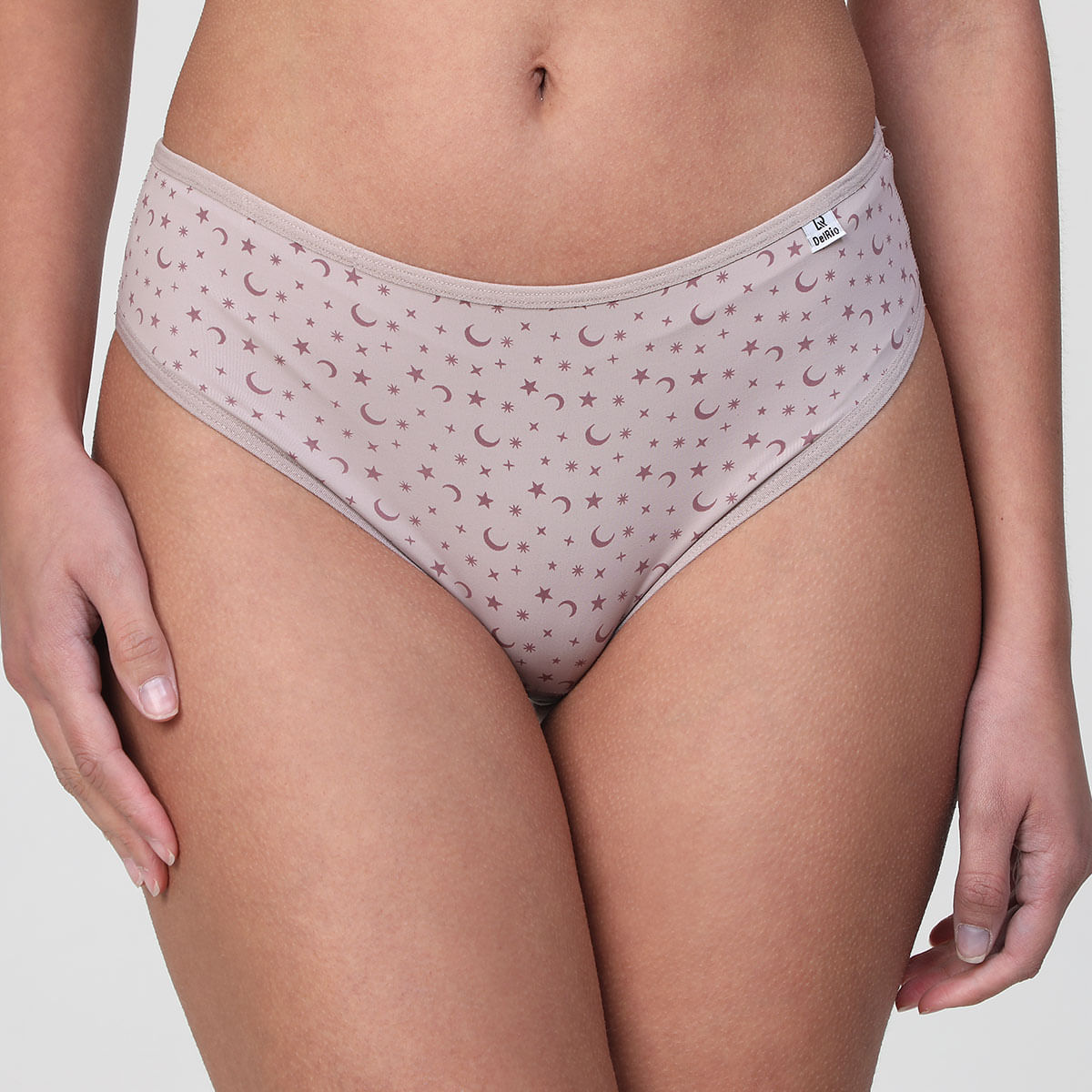 Kit 3 Calcinhas Estrelas Rosa/Roxo - Tamnho GG - Delrio