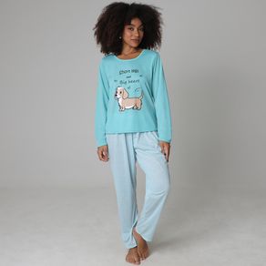 Pijama-Manga-Longa-Azul-com-Cachorro-Estampado