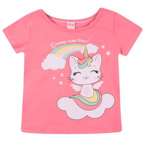 Blusa-Manga-Curta-Infantil-Gatinho-Rosa---Toys---Kids