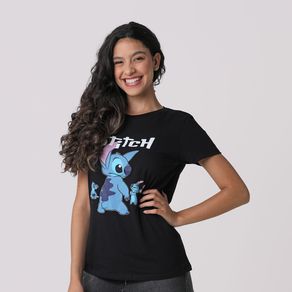 Blusa-Manga-Curta-Disney-Mesa-Stitch-Preto-Estampado