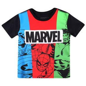 Camiseta-Manga-Curta-Marvel-Tricolor-Preto