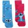 Kit-2-Meias-Estampa-Stitch-Azul---Disney