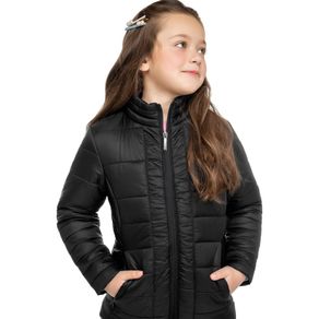 Jaqueta Puffer Infantil Trick Nick Preto 4