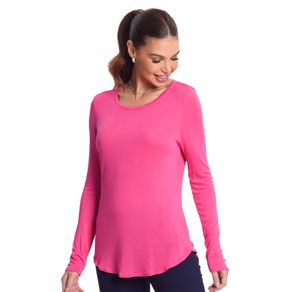 Blusa Feminina Manga Longa Rovitex Rosa G