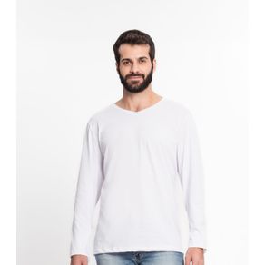 Camiseta Meia Malha Básica Masculina Kohmar Branco P