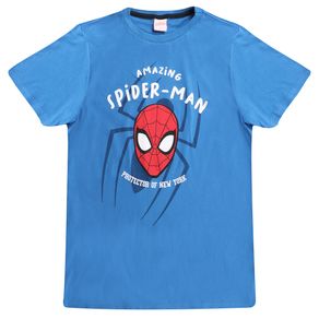 Camiseta-Marvel-Spider-Rosto-Protect-Azul