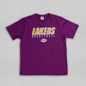 Camiseta-Manga-Curta-Lakers-NBA-Roxo-