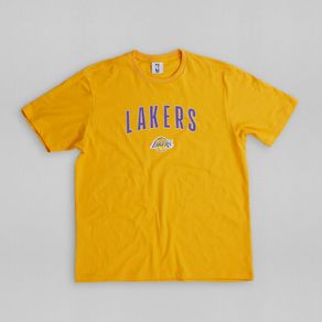 Camiseta-Manga-Curta-Lakers-NBA-Amarelo-