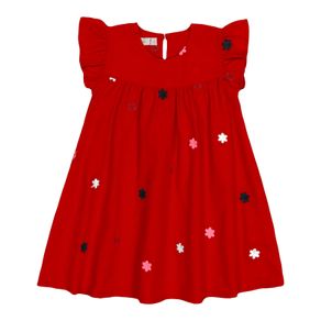 Vestido Infantil Feminino Trick Nick Vermelho M