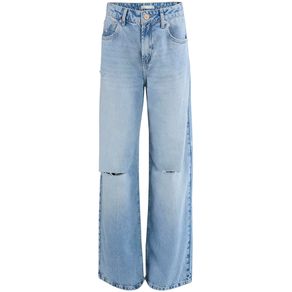 Calca-Wide-Loose-Rasgo-na-Coxa-Liso-Jeans