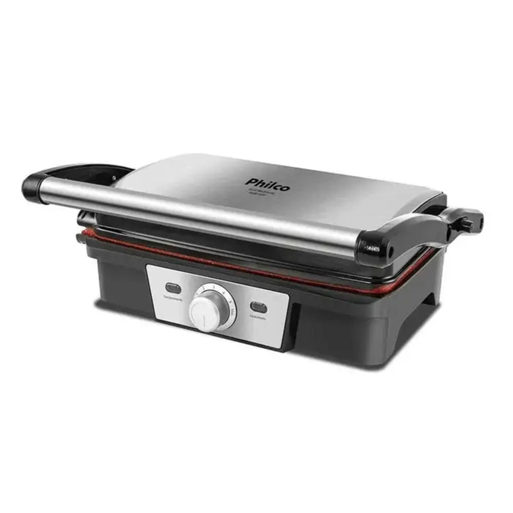 Grill Philco PGR19PI Inox Antiaderente Redstone 1500W  127V
